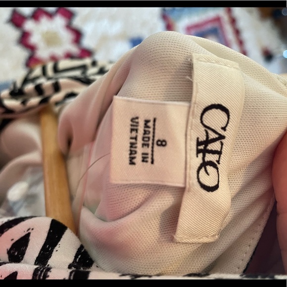 CATO black and white jumpsuit size 8 NWT - Picture 4 of 8